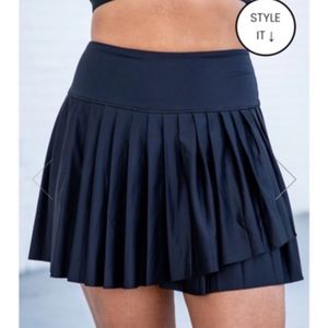 pink lily tennis skirt